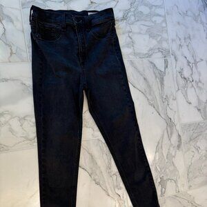 Rag and Bone High Rise Ankle Skinny Jeans, size 28, grey